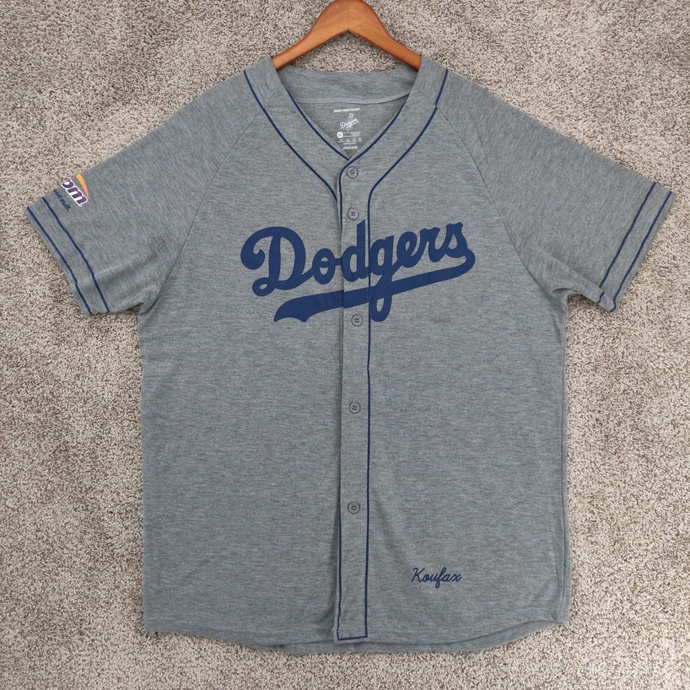 LA Dodgers Sandy Koufax #32 Jersey XL Gray Limited Exclusive Los Angeles